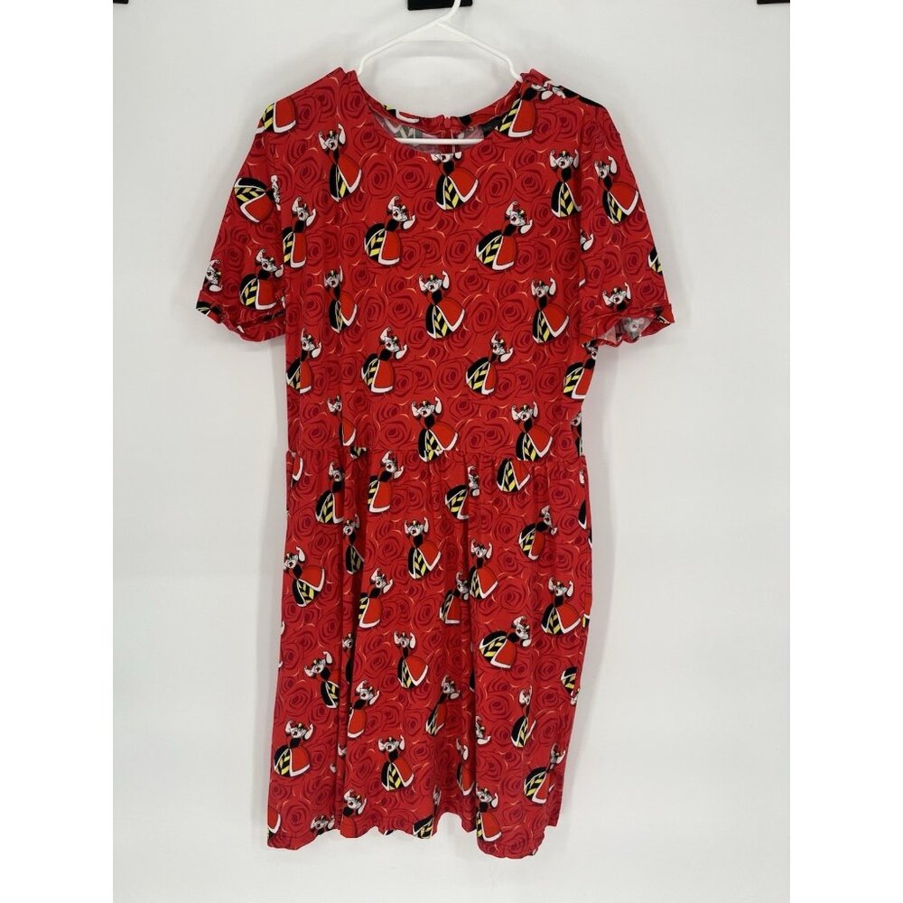 Disney Cakeworthy Alice in Wonderland Queen Of Hearts Dress Plus 2XL Red